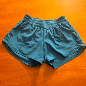 Lululemon Teal Hotty Hot Short 4 Tall